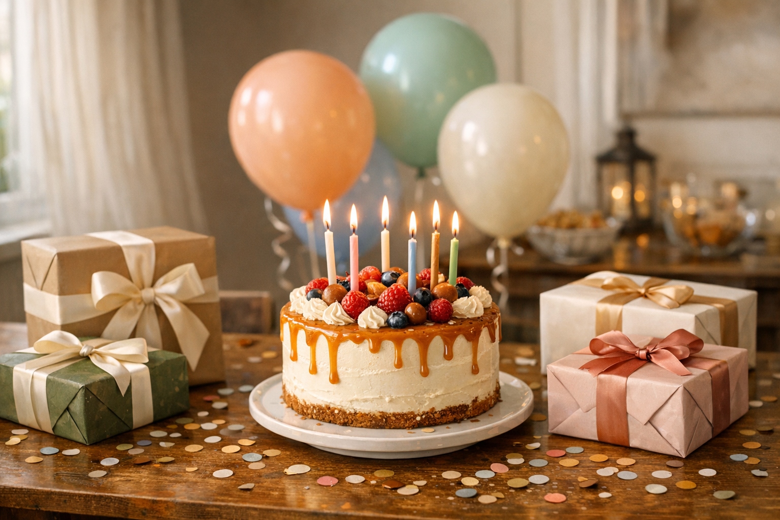 Radosna impreza urodzinowa z prezentami